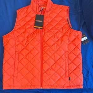 Hawke & Co Men's Bright Orange Quilted Vest
